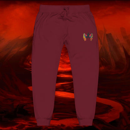 Embroidered Liulf Lucifer GAY HOLLYWOOD Sweatpants, Unisex Lounge Joggers, LGBTQ Pride Gift, Custom Embroidery Activewear, Casual Pants