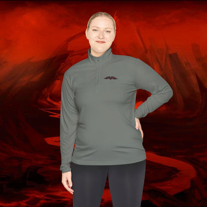 Quarter-Zip Pullover, Liulf Lucifer Merchandise, Tyrant Collection Running Top, Unisex Sweatshirt, Hoodie, Apparel, Clothing, Activewear,