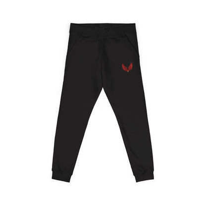 Sweatpants, Liulf Lucifer Rise Up Joggers, Unisex Fleece, Embroidered Lounge Pants, Occult Athleisure Wear, Alternative Clothing