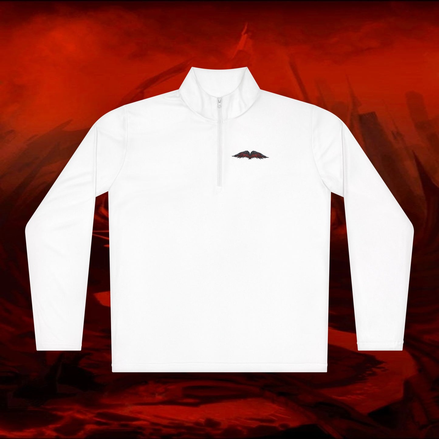 Quarter-Zip Pullover, Liulf Lucifer Merchandise, Tyrant Collection Running Top, Unisex Sweatshirt, Hoodie, Apparel, Clothing, Activewear,