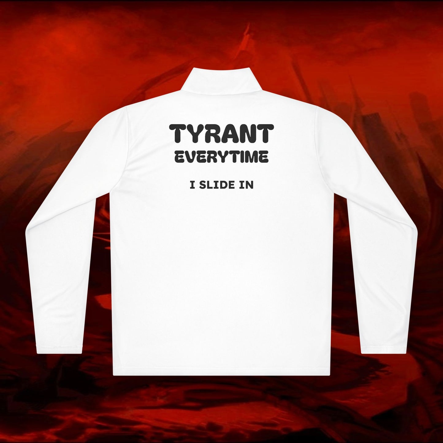 Quarter-Zip Pullover, Liulf Lucifer Merchandise, Tyrant Collection Running Top, Unisex Sweatshirt, Hoodie, Apparel, Clothing, Activewear,