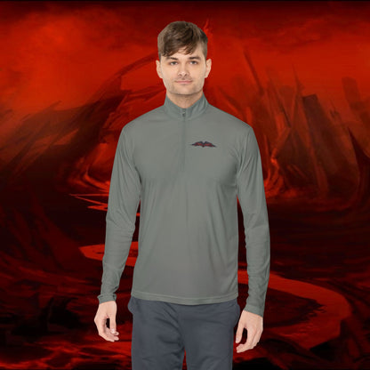 Quarter-Zip Pullover, Liulf Lucifer Merchandise, Tyrant Collection Running Top, Unisex Sweatshirt, Hoodie, Apparel, Clothing, Activewear,