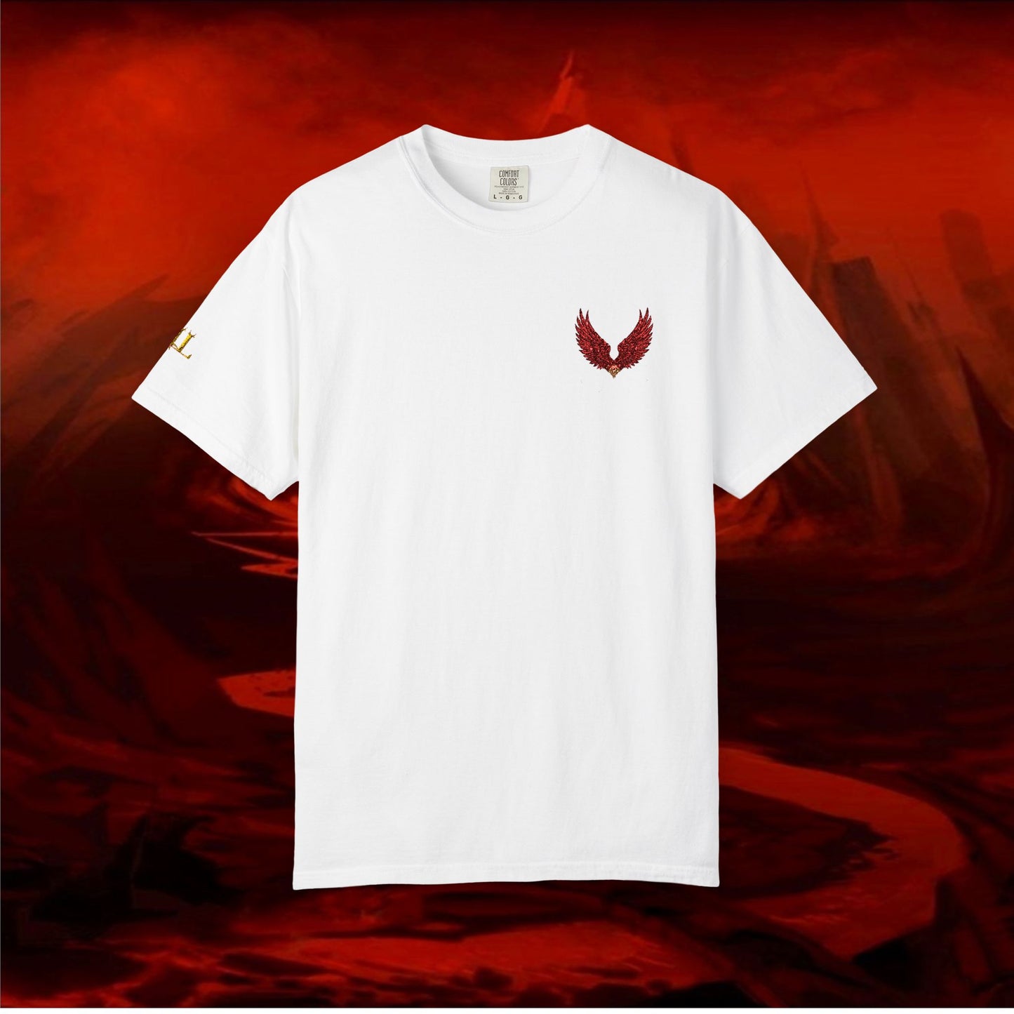 Garment-Dyed T-shirt - LIULF LUCIFER, RISE UP COLLECTION