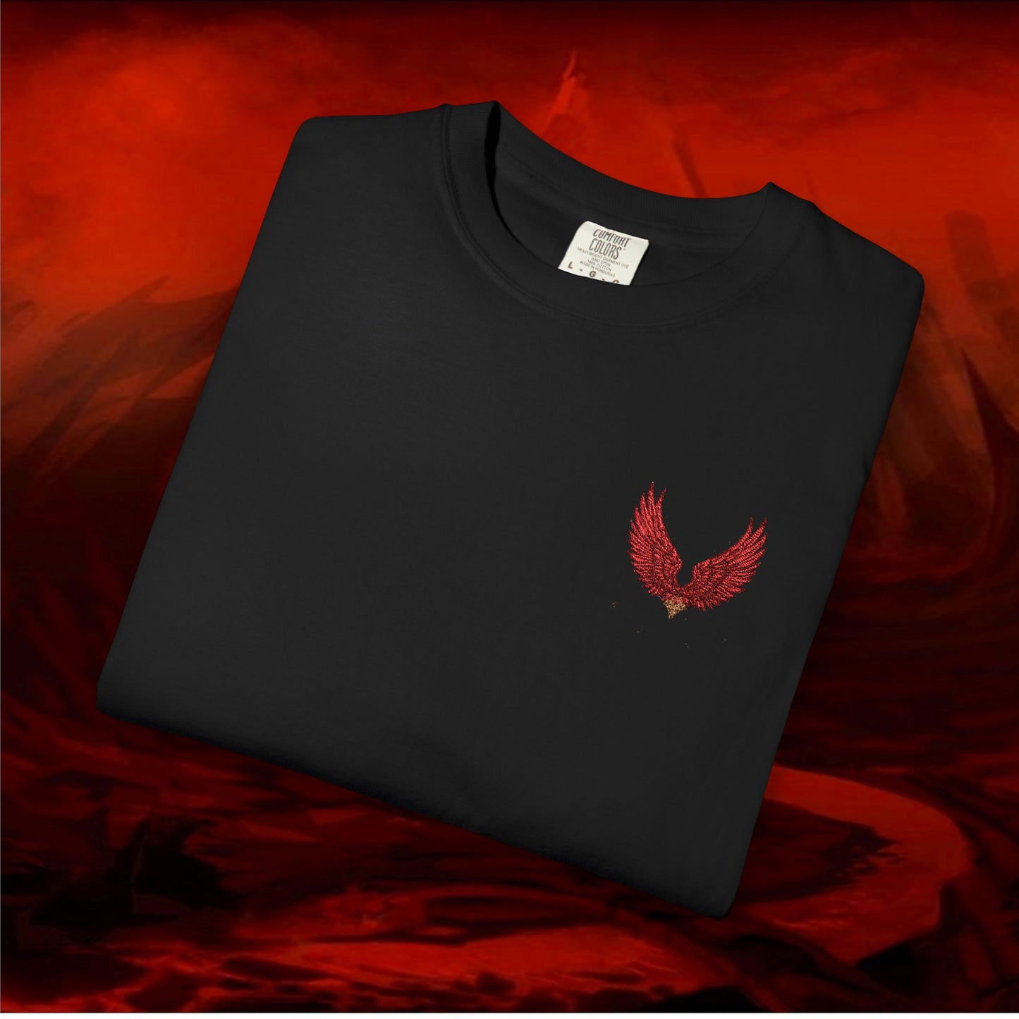 Garment-Dyed T-shirt - LIULF LUCIFER, RISE UP COLLECTION
