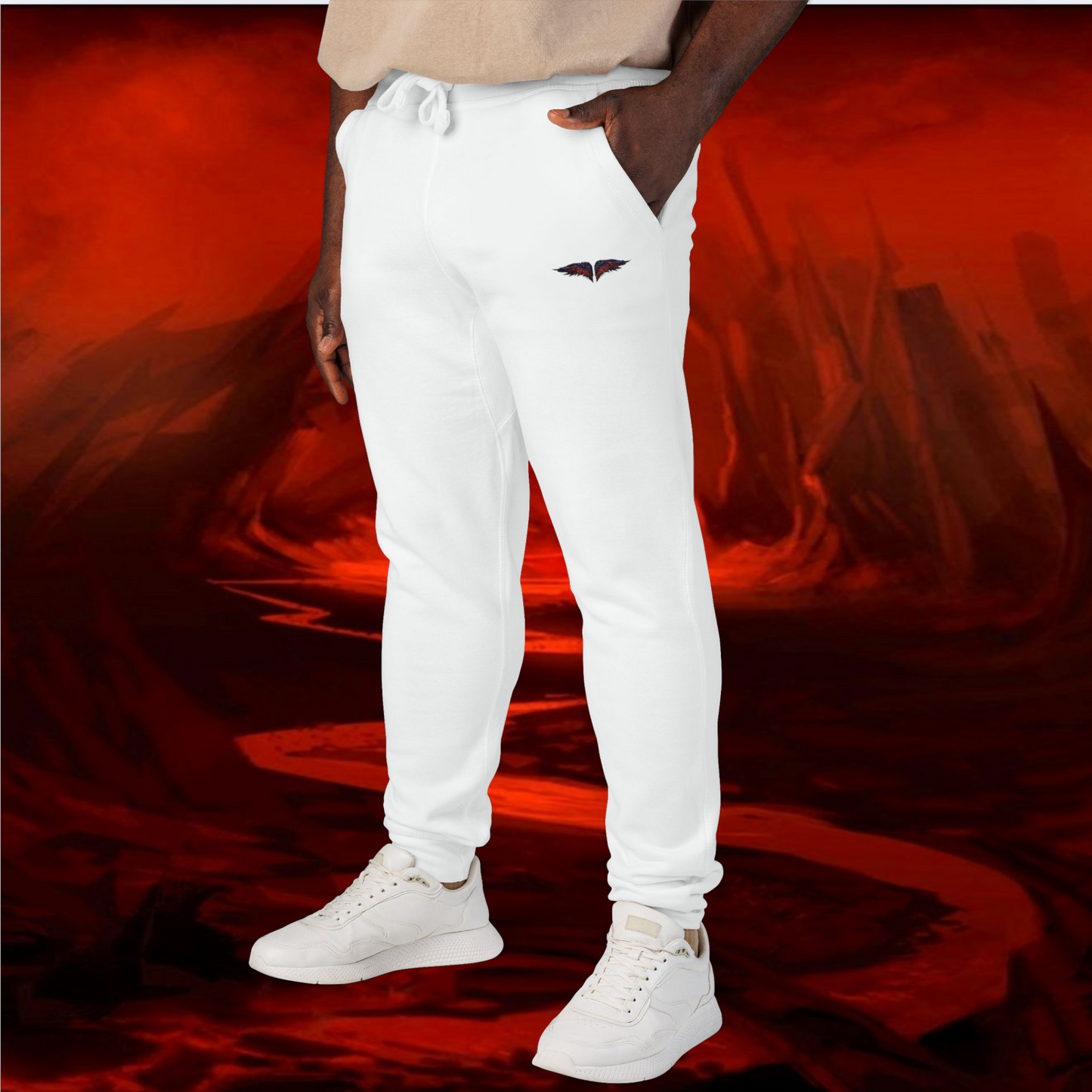 Liulf Lucifer-TYRANT COLLECTION- JOGGERS, Lounge Pants, Comfortable Joggers, Embroidered Sweatpants,