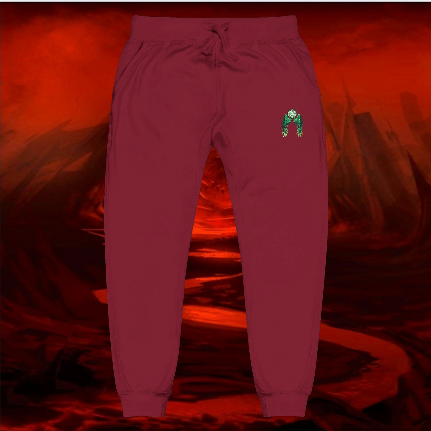 Embroidered Fleece Sweatpants - Liulf Lucifer, Dollar Daddies Collection