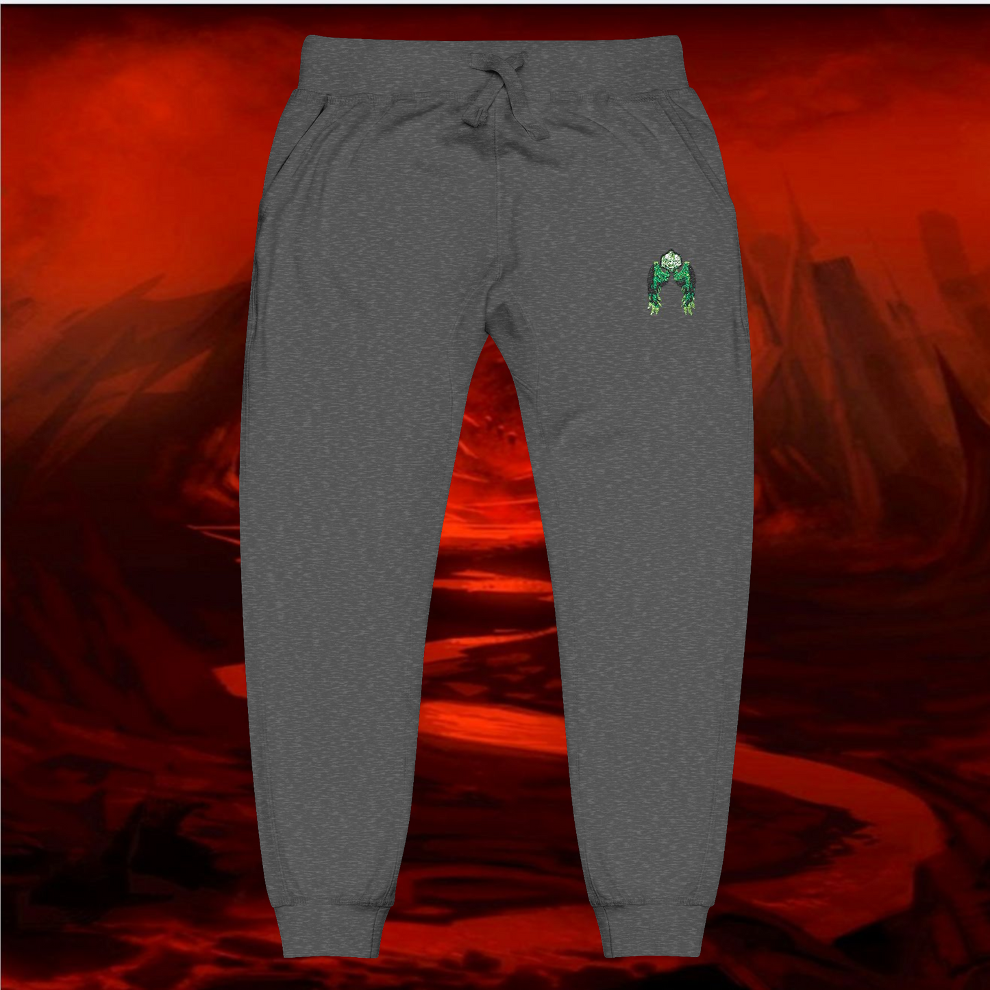 Embroidered Fleece Sweatpants - Liulf Lucifer, Dollar Daddies Collection