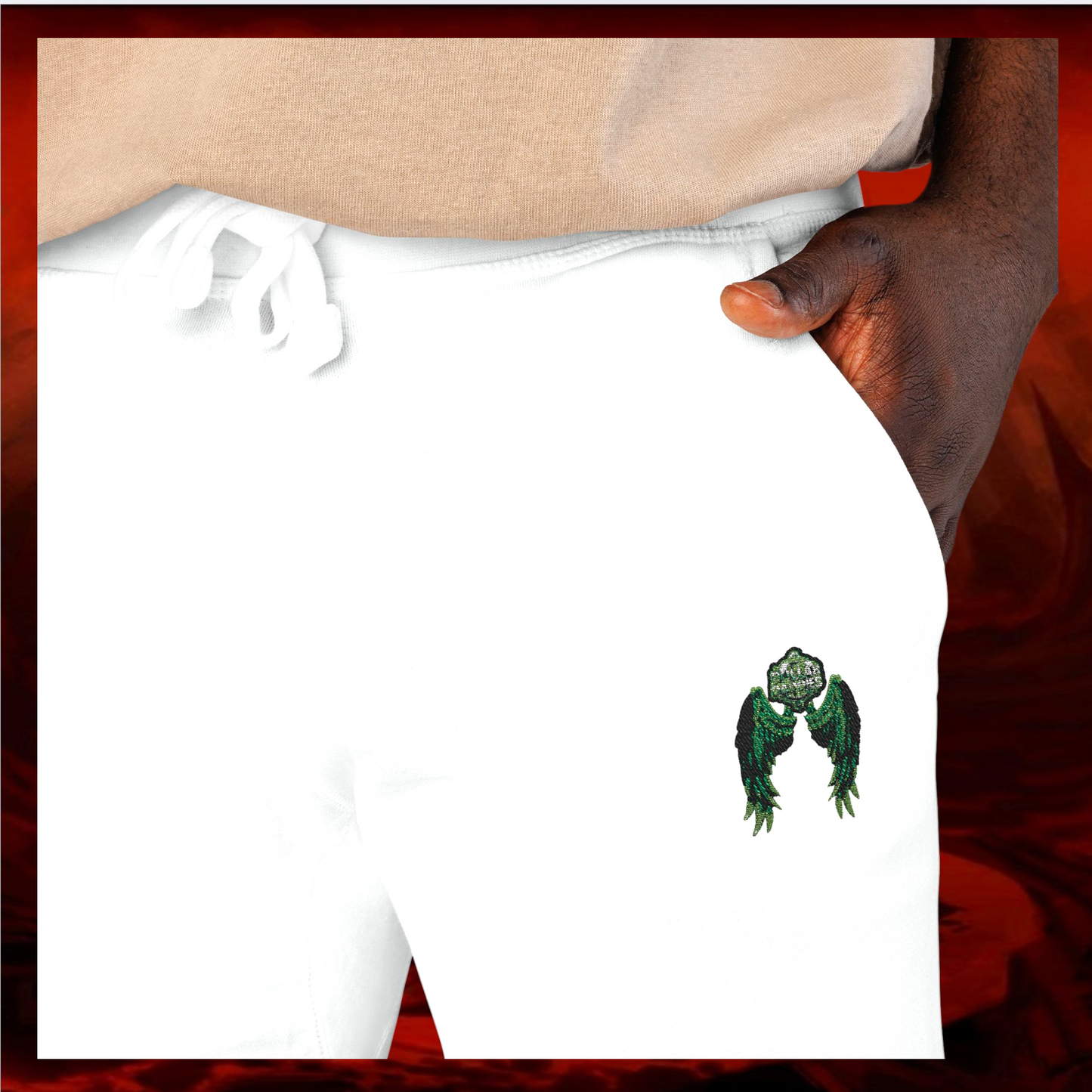 Embroidered Fleece Sweatpants - Liulf Lucifer, Dollar Daddies Collection