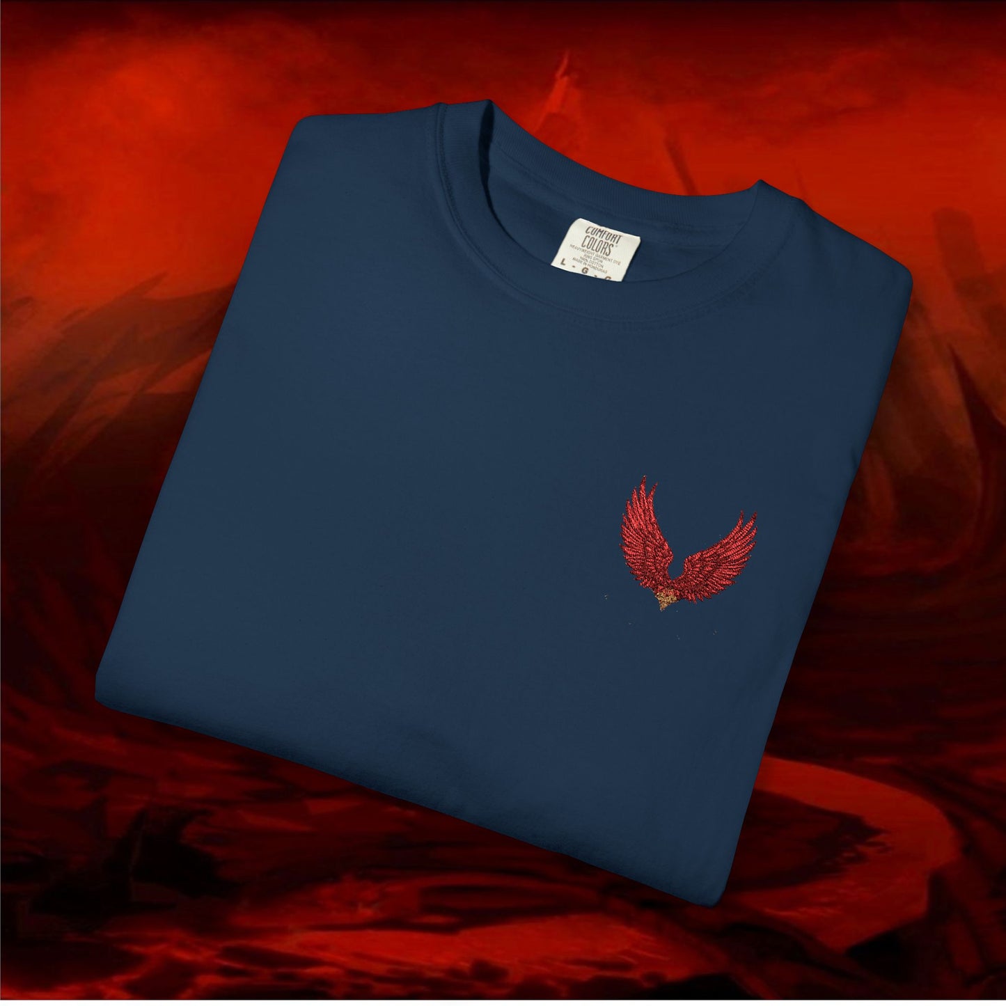 Garment-Dyed T-shirt - LIULF LUCIFER, RISE UP COLLECTION