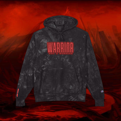 Tie-Dye Hoodie, Liulf Lucifer Collection, Unisex Champion Sweatshirt, Embroidered, Gift for Fans, Festival Wear, Hippie Fashion, Street