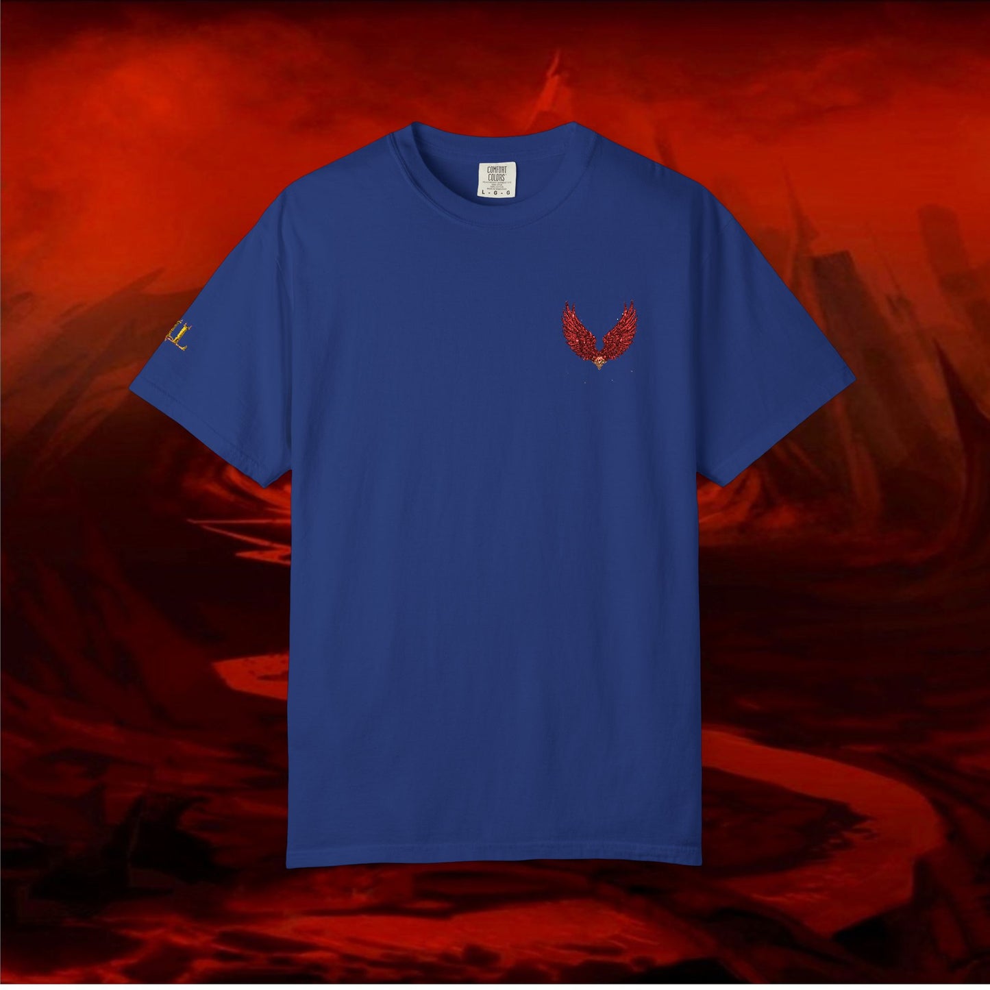 Garment-Dyed T-shirt - LIULF LUCIFER, RISE UP COLLECTION