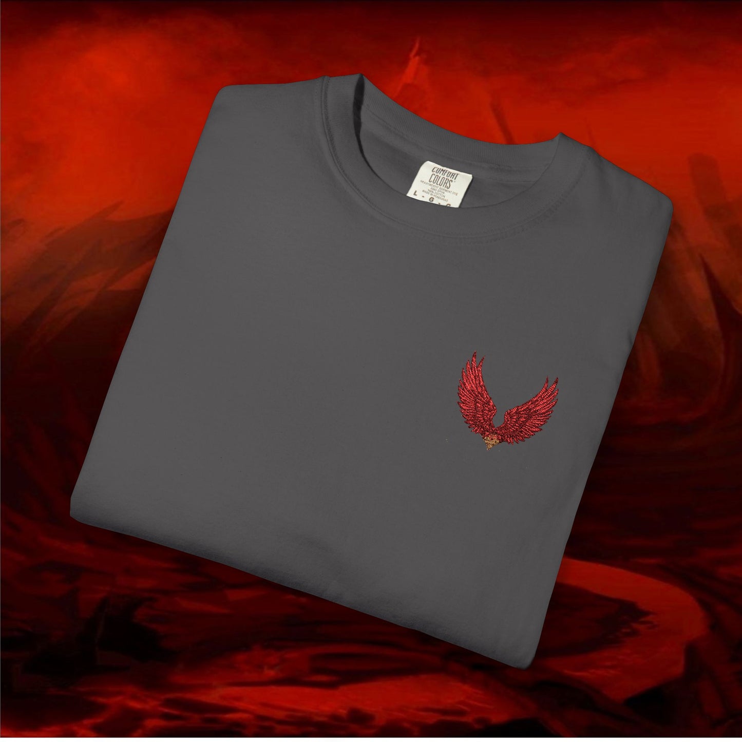 Garment-Dyed T-shirt - LIULF LUCIFER, RISE UP COLLECTION