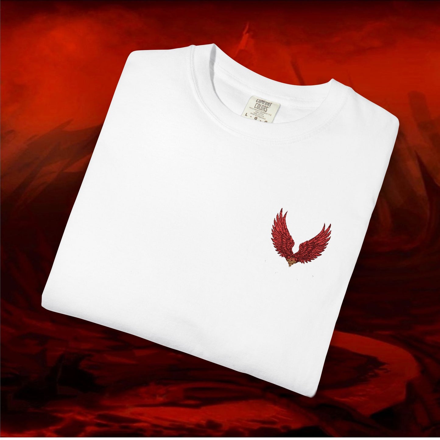 Garment-Dyed T-shirt - LIULF LUCIFER, RISE UP COLLECTION