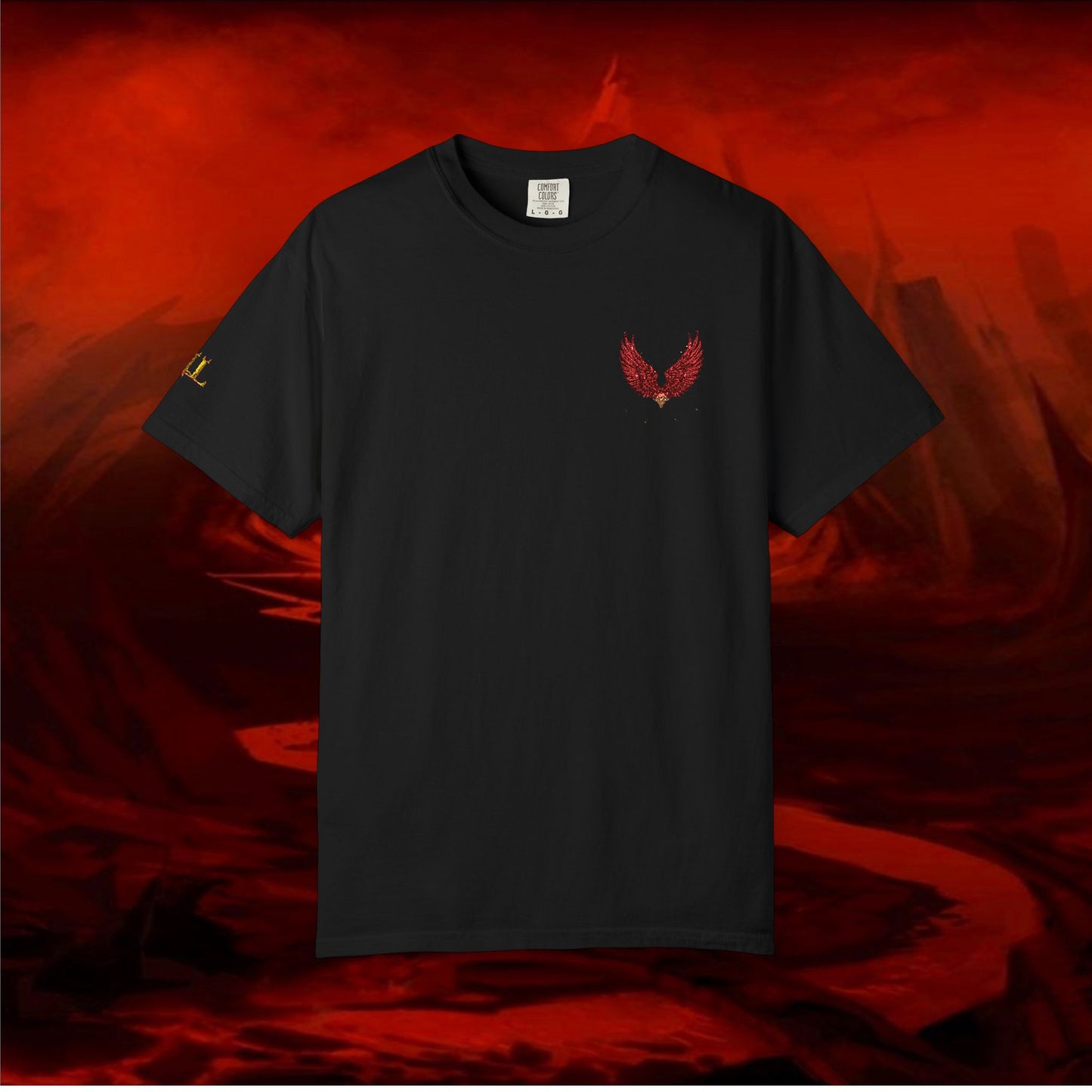 Garment-Dyed T-shirt - LIULF LUCIFER, RISE UP COLLECTION