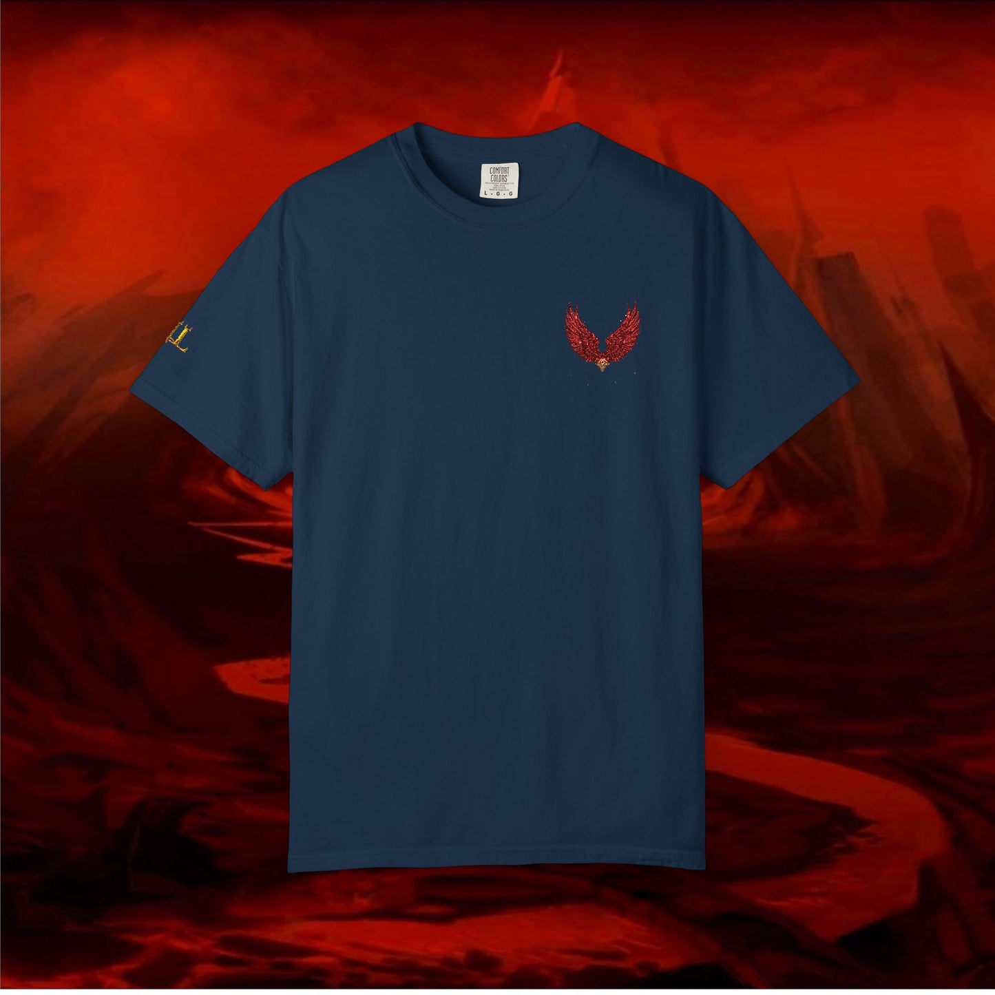 Garment-Dyed T-shirt - LIULF LUCIFER, RISE UP COLLECTION