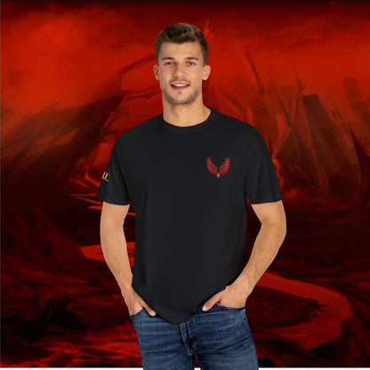 Garment-Dyed T-shirt - LIULF LUCIFER, RISE UP COLLECTION