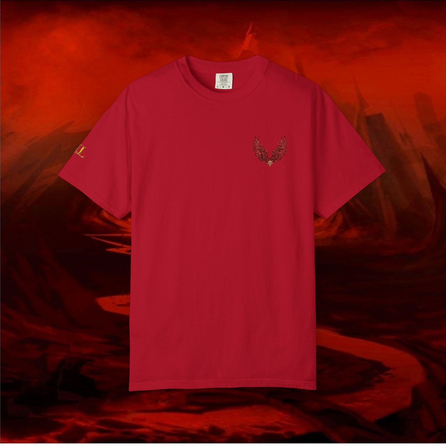 Garment-Dyed T-shirt - LIULF LUCIFER, RISE UP COLLECTION