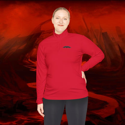 Quarter-Zip Pullover, Liulf Lucifer Merchandise, Tyrant Collection Running Top, Unisex Sweatshirt, Hoodie, Apparel, Clothing, Activewear,