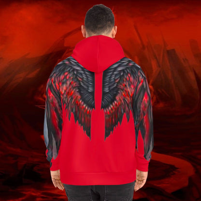 Black Tyrant Wings Hoodie: Liulf Lucifer Gothic Fashion