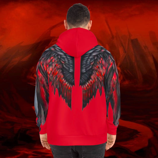 Black Tyrant Wings Hoodie: Liulf Lucifer Gothic Fashion