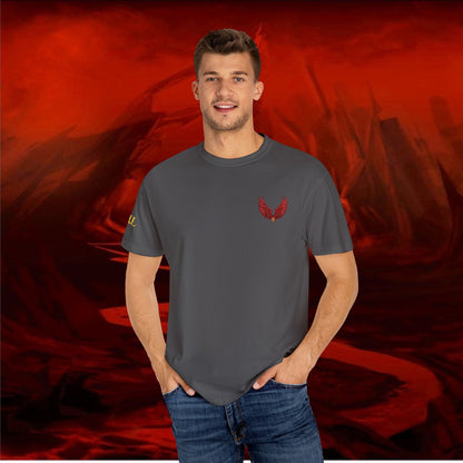 Garment-Dyed T-shirt - LIULF LUCIFER, RISE UP COLLECTION