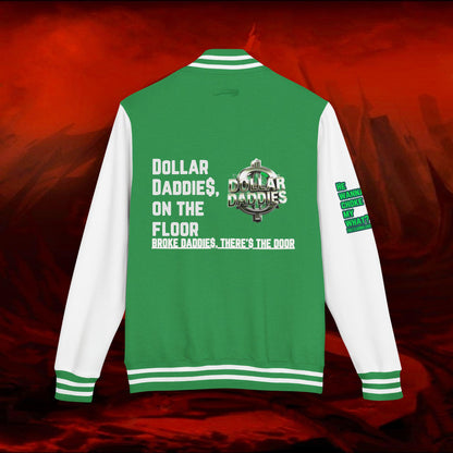 Letterman Jacket,DOLLAR DADDIES Collection,Unisex Jacket,Heavyweight Coat,Official Artist Merch,Black,Grey,Varsity Outerwear,Music Fan