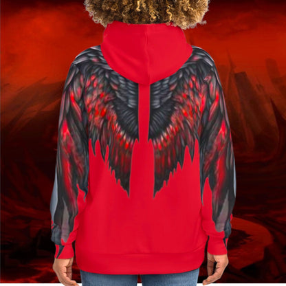 Black Tyrant Wings Hoodie: Liulf Lucifer Gothic Fashion