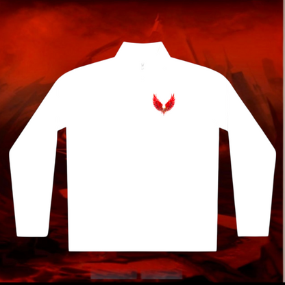 Lucifer Inspired Quarter-Zip Pullover: Gothic Fashion, Moisture-Wicking